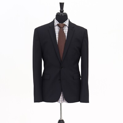 Express 40R Gray Sport Coat Blazer Jacket Solid 2B Wool