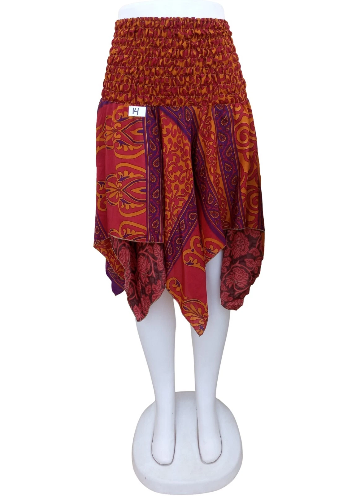 Indian Handmade Junglee Skirt Midi Pixie Gypsy Skirt Boho Clothing Fringe Skirts