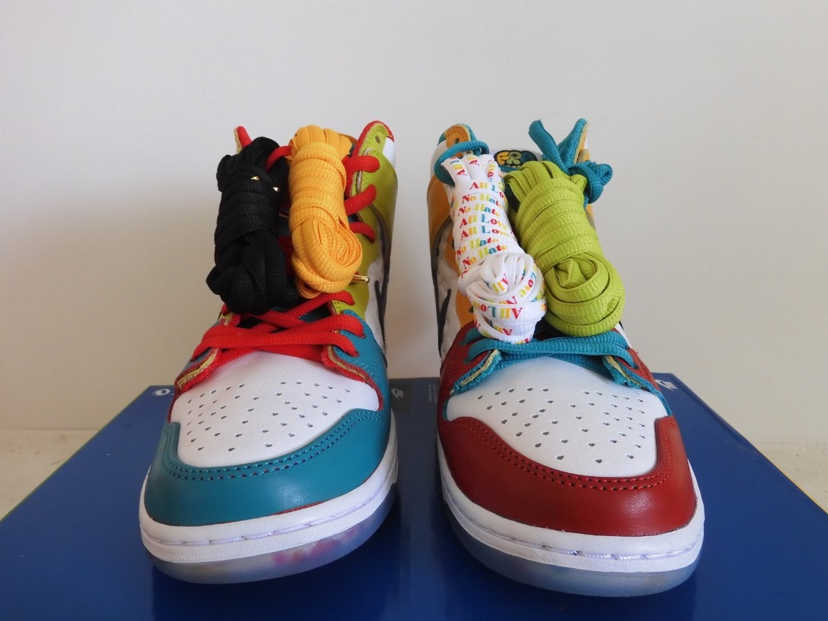 froSkate × Nike SB DunkPro QS 29㎝ NIKE SB DUNK HIGH PRO QS FROSKATE ALL LOVE WHITE-GOLD-MULTI