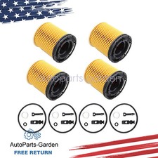 4Pcs Oil Filter Pack w/Seals For 2020-2022 Hyundai Accent 	Sonata Kia Rio 1.6L