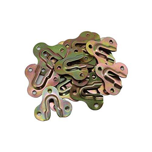 20pcs Zinc Yellow Keyhole Hangers Mirror Picture Frame Hangers Mug Key Coat H... - Picture 7 of 7