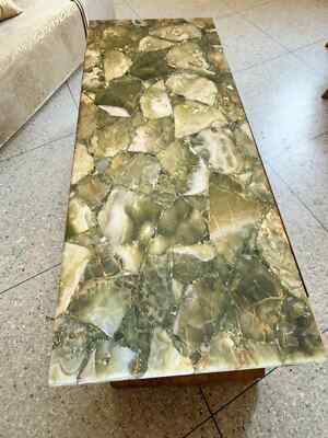 Onyx Agate Coffee Table   Natural Stone Countertop Slab Luxury Home Decor