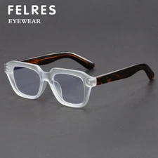 Classic Square Thick Frame Eyeglasses Men Anti Blue Light Retro Glasses Frames 