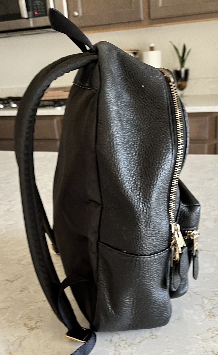 Coach Charlie Mini/Small Backpack Purse Black Leather W/gold  display picture 3