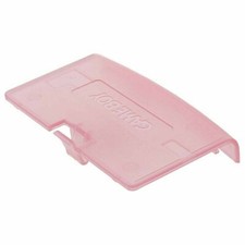 GBA -Clear Pink Battery Cover Game Boy Advance