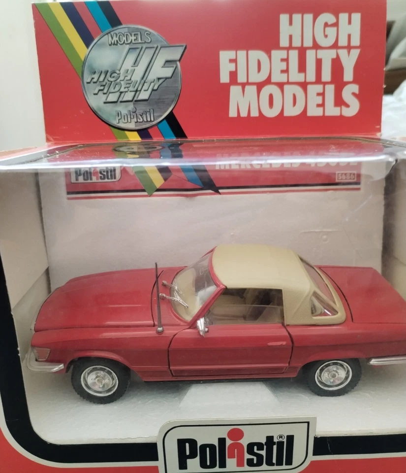 mercedes 450sl poljstil sc 1:25 serie hight fidelity models in ottime condizioni - Immagine 3 di 4