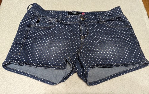 Torrid Denim Blue Size 14 Polka Dots Shorts