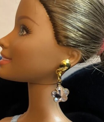 Barbie/Sindy. 12 Zoll Puppen Handarbeit Schmuck Ohrringe Halskette Zubehör Brandneu