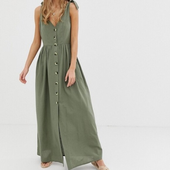 asos smock maxi dress