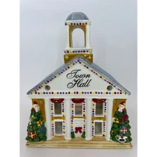 Spode World Of Christmas Town Hall Votive Tealight Candleholder