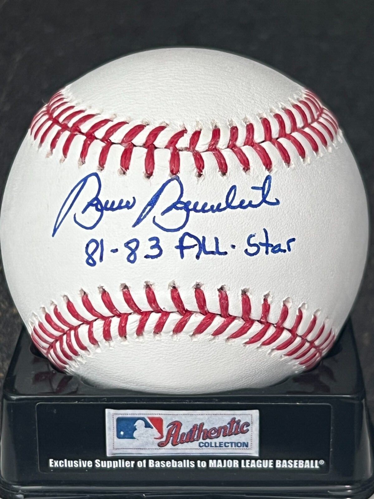 BRUCE BENEDICT ATLANTA BRAVES 1981,83 ALL STAR SIGNED OML BASEBALL 