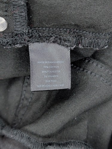 Simply Vera Wang Black Denim Jeggings Women's Size 12 Short - Picture 4 of 5