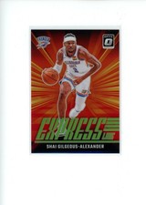 2024-25 Donruss Optic Shai Gilgeous-Alexander #24 Express Lane Lime Green 13/199