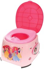 Disney Princess 3-in-1 Potty Training System for Toilet Training Kids, Multi-Sta