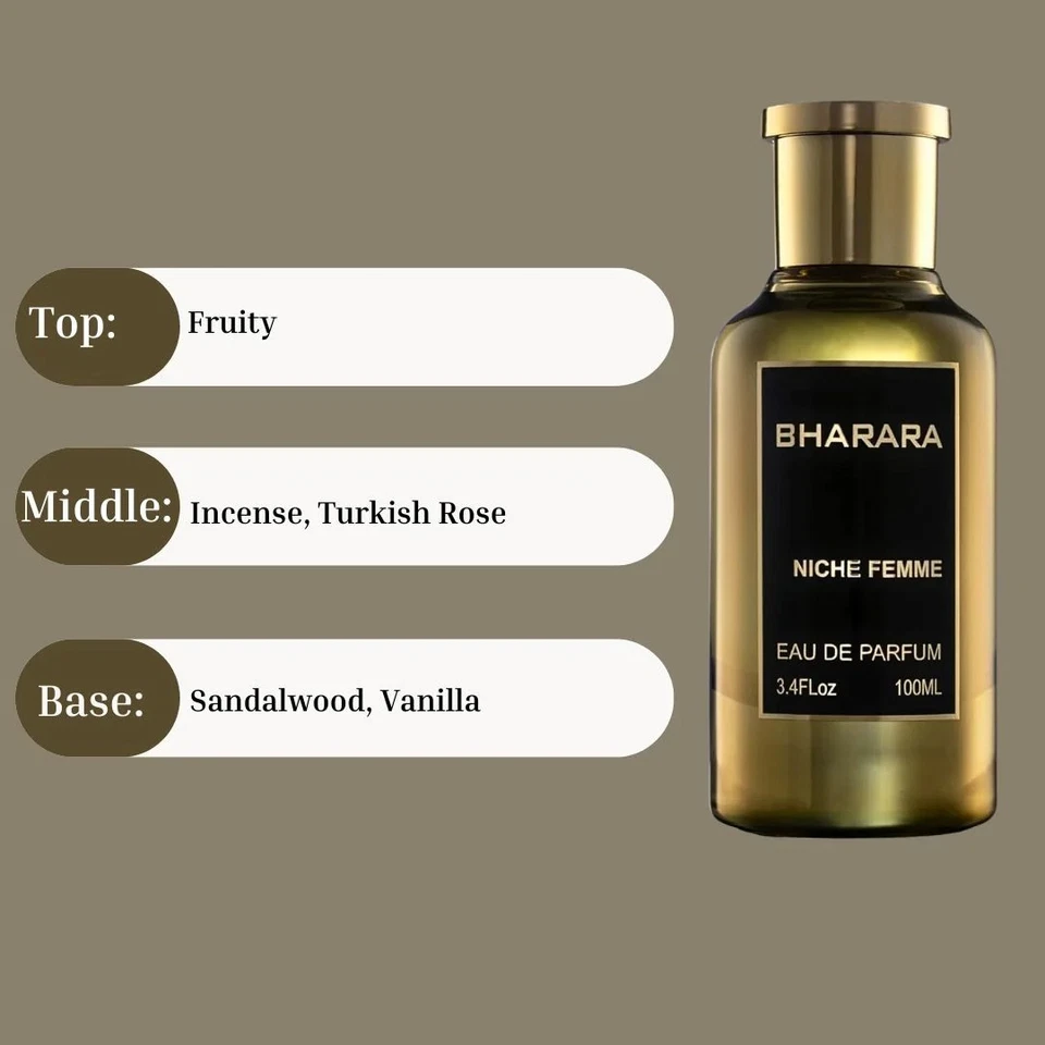 Bharara Niche Femme Eau de Parfum Spray 100 ml (3,4 oz) por Bharara Foto 4 de 4