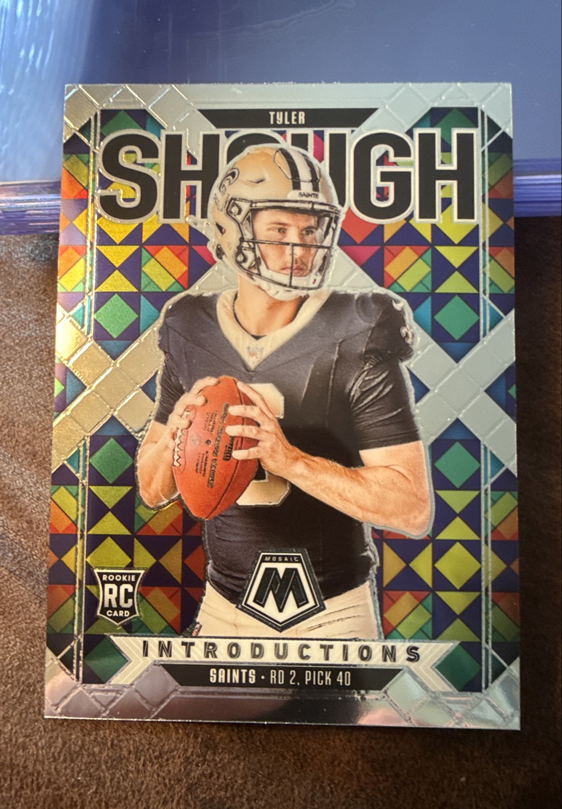 2025 Panini Mosaic - Introductions Tyler Shough #9 (RC) New Orleans Saints