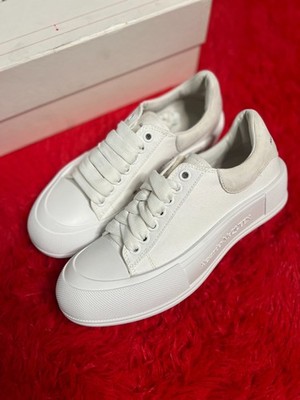Size 7.5M US (40.5) - Alexander McQueen Deck Skate Plimsoll Lace-Up