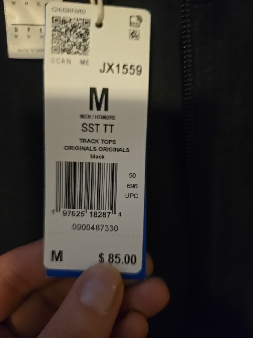 adidas Originals Men's Super Star SST Adicolor Plush Velour Track Top JX1559 thumbnail 6