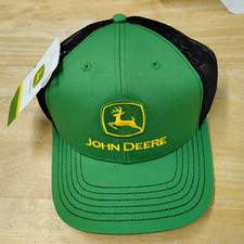 Gorra John Deere, sombrero John Deere Trucker, sombrero trasero de malla, nuevo con etiquetas. LP 86111