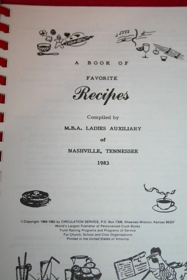 Vintage MONTGOMERY BELL ACADEMY Nashville Tennessee COOKBOOK 1983 Recipes Food - Image 2 of 4