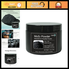 99 Pure Molybdenum Disulfide Powder 4 oz, 8000 Mesh MoS2 Lubricant Additive