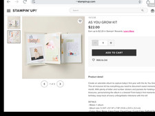 Stampin Up As You Grow Kit, New