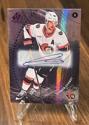 2025-26 Upper Deck SP Game Used - Thomas Chabot 4/5 - Purple Autograph