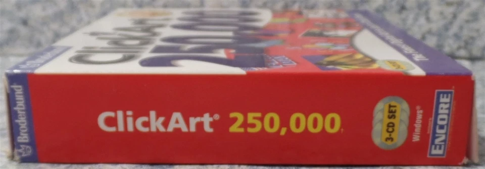 Software PC ClickArt 250,000 Vintage 3CD Broderbund NEW SEALED Jewel - Image 3 of 3