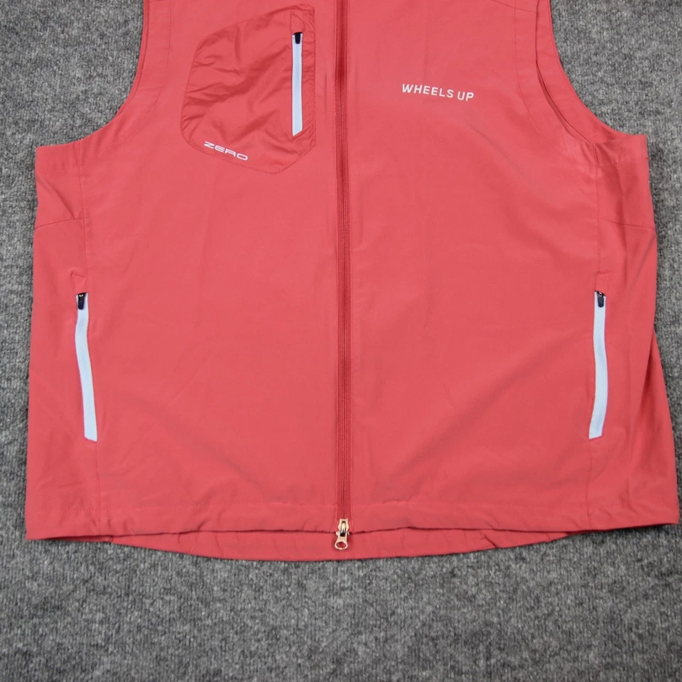 Chaleco cortavientos Zero Restrictions para hombre 2XL cremallera completa rojo rendimiento de golf Foto 3 de 4
