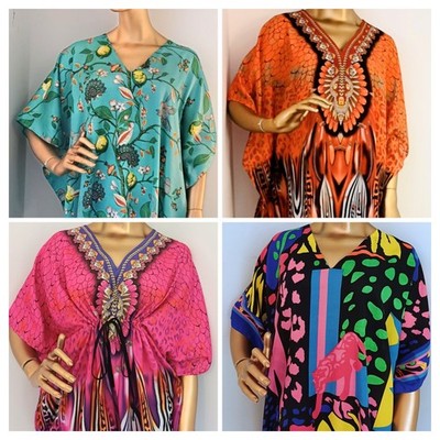 African Dashiki Maxi Dress Relaxed fit Kaftan Holiday dress Summer Beach Coverup