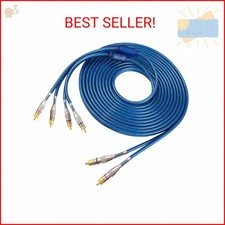 Fonestuff 2 Channel to 4 Channel RCA Audio Interconnect Cable 16.4ft 2 Male to 4