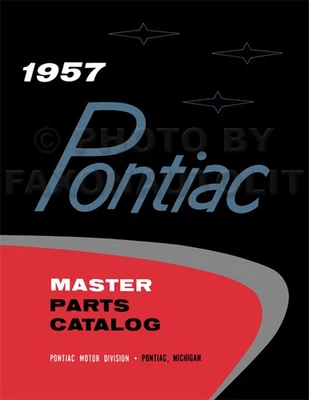 Pontiac Master Parts Catalog Book 1957 1956 1955 1954 1953 1952 1951 1950 1949