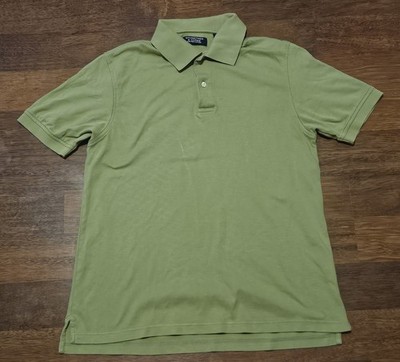 ROUNDTREE AND YORKE mens polo puma cotton SIZE MEDIUM COLOR GREEN LM15