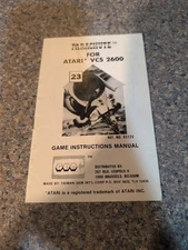 Atari 2600 Home Vision Homevision Ultra Rare Original Manual Parachute R10