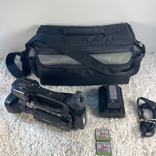 Canon XF100A HD Pro Videocámara Videocámara Cargador Tarjetas CF Estuche Probado