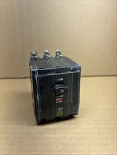 Square D QOB320VH 22K 3 Pole 20 Amp 240V AC 3 Phase QOB Bolt-On  Circuit Breaker