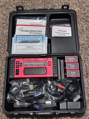 Snap-on MTG2500 Graphing Scanner With Accessories Keys and Case