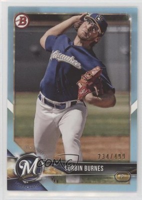 2018 Bowman Prospects Sky Blue 234/499 Corbin Burnes #BP132 uk2