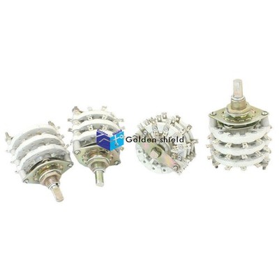 4pcs KCZ3X6 3P6T 3 Pole 6 Throw Three Deck Band Channel Rotary Switch Kd #jd