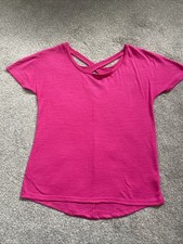 Ladies Souluxe Pink Sports T- Shirt Size S