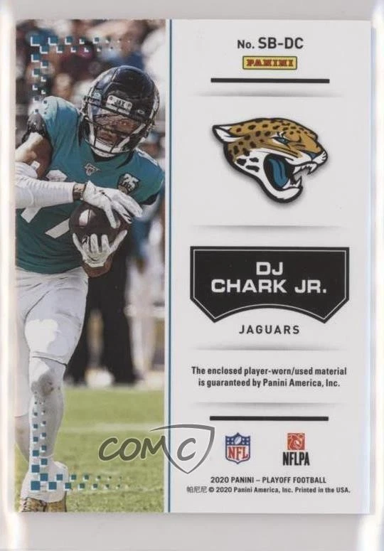 2020 Panini Playoff Sunday's Best Relics DJ Chark Jr #SB-DC - Image 2 of 2