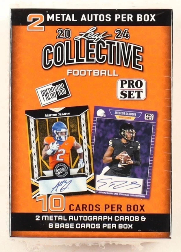 2024 Leaf Collective Football Blaster Box SEALED 2 Autos