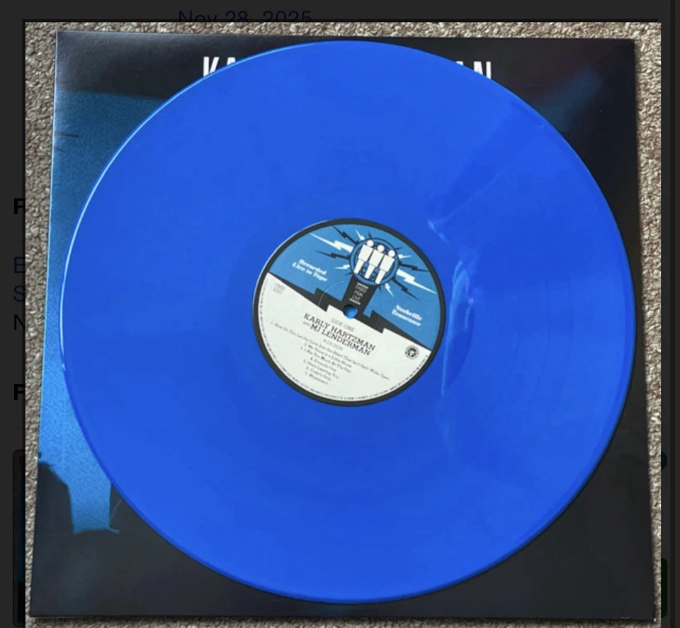 Karly Hartzman MJ Lenderman Live At Third Man Records SEALED RSD Blue Vinyl - Image 3 of 3