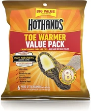 HotHands Toe Warmers - Long Lasting Safe Natural Odorless Air Activated Warmers 