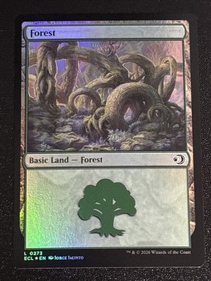 MTG Lorwyn Eclipsed Forest Foil 0273 NM