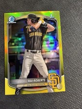 Kai Roberts 1st Bowman Chrome True Yellow 08/75 2025 🔥🔥🔥🔥