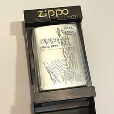 ZIPPO Writer The Goddess of Liberty 1932 Model Used Collectible
