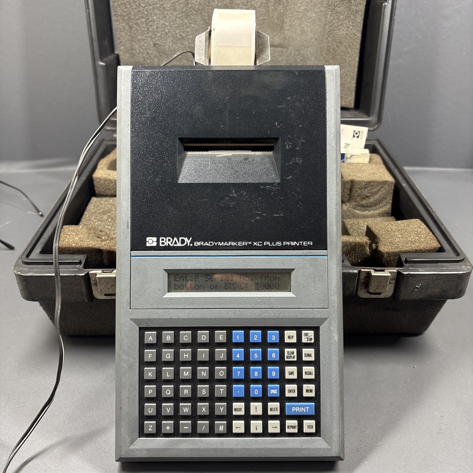 Brady BMXC-PLUS BradyMarker XC Plus Portable Wire Marker Label Printer