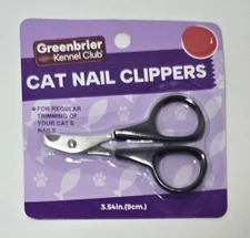 Greenbrier Cat Nail Clippers 3.54 in. - Black Handle Trimming of Your Cats Nails