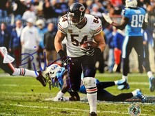 Brian Urlacher Signed 8x10 Photo Chicago Bears Brian Urlacher COA Hologram